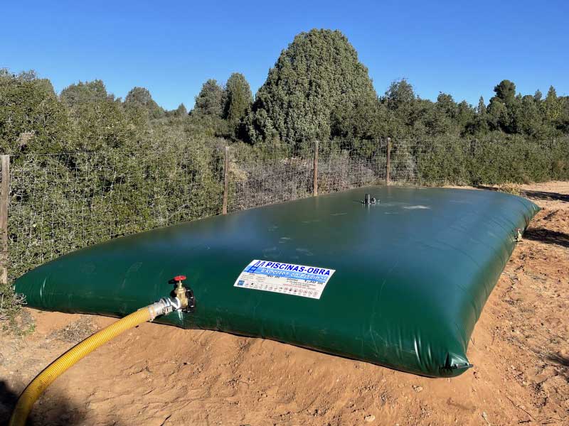 Depósitos Flexibles para reutilizar el agua de la piscina